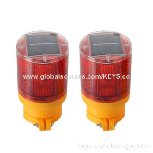 LED solar warning light, signal beacon for tower crane, the airport, road construction